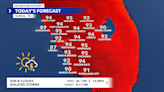 Hot Wednesday with isolated storms closer to the coast