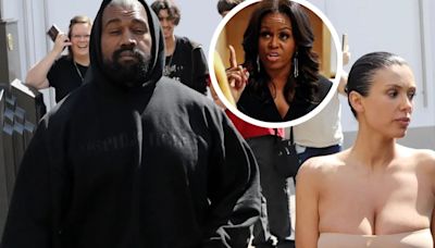 Kanye West confesó que quiere hacer un trío con Michelle Obama y Bianca Censori