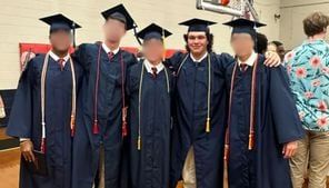 Photo shows GA high school football player smiling at his graduation. Hours later, he was dead