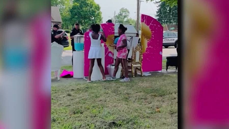 Local sisters get big surprise at lemonade stand raising money for Disney trip