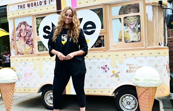 Why is Tyra Banks serving ice cream in Washington D.C.?