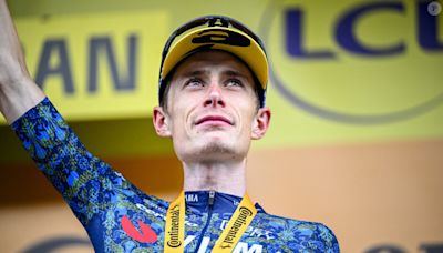 Jonas Vingegaard en pleurs après les lourds soupçons et son échec, le cycliste effondré dans les bras de sa femme