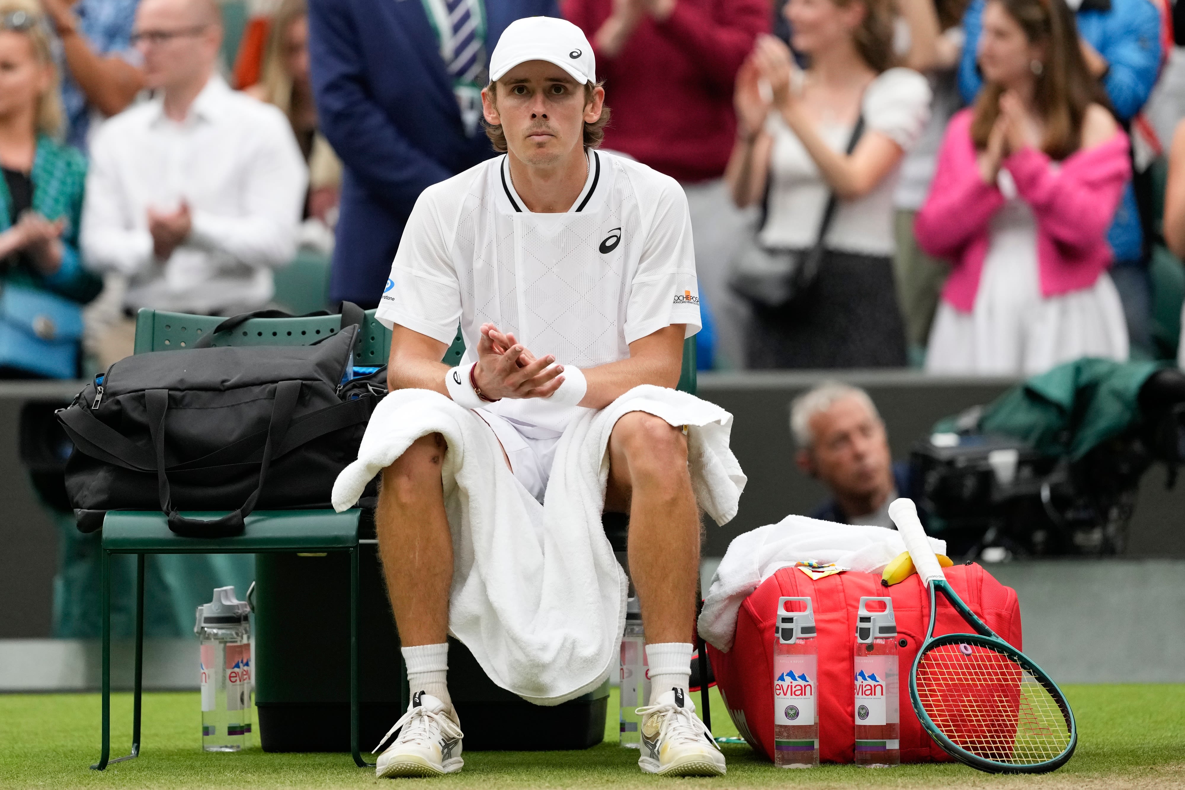 Alex de Minaur withdraws, sending Novak Djokovic to Wimbledon semifinals