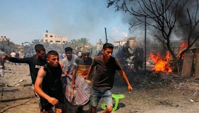 Israelis kill at least 90 Palestinians in ‘safe zone’, as air strikes target October 7 mastermind