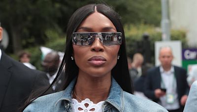 Naomi Campbell, 54, looks chic in a white dress at Wimbledon
