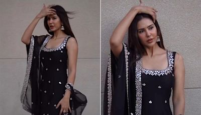 Sonam Bajwa Makes Us See Stars In The Day With Her In A Black Salwar Suit