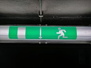 Exit sign