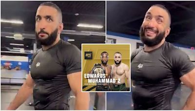 Belal Muhammad’s live reaction to hearing about Leon Edwards UFC 304 fight is so wholesome.