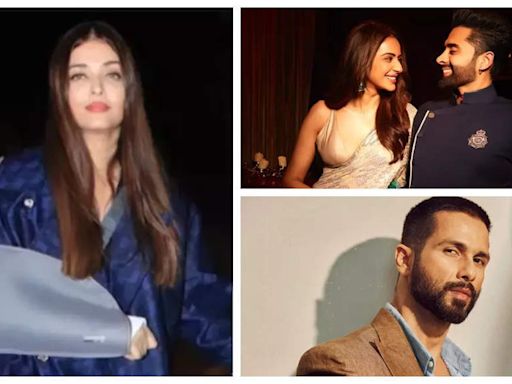Shahid Kapoor reacts to 'Ishq Vishk' remake, Reason behind Aishwarya Rai's fractured hand, Rakul Preet Singh-Jackky Bhagnani celebrate 3-month...