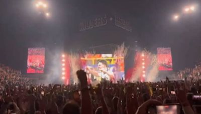 The Killers interrupt concert to show final minutes of England win