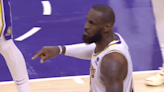 An enraged LeBron James went ballistic on the Lakers bench for not challenging a questionable call