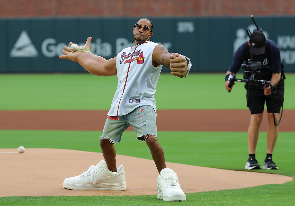 Ludacris Used His “Get Back” Arms To Throw Out The First Pitch At Last Night’s Braves Game