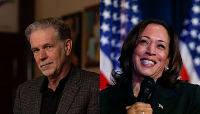 Reed Hastings is going all-in on Kamala Harris with a huge $7 million bet on her presidential candidacy