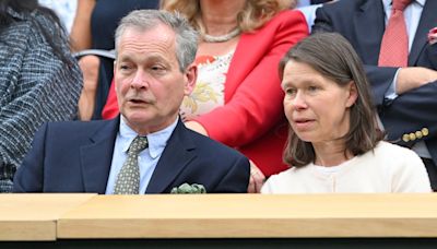 King Charles' cousin Lady Sarah Chatto and husband Daniel enjoy rare date at Wimbledon's royal box ahead of wedding anniversary