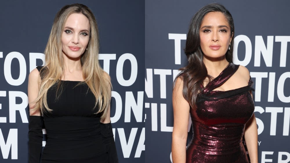 Angelina Jolie and Salma Hayek Revive Old Hollywood Red Carpet Glamour for ‘Without Blood’ Premiere at Toronto International Film...