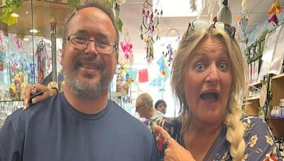 Actress and This Country star visits Isle of Wight shop TWICE