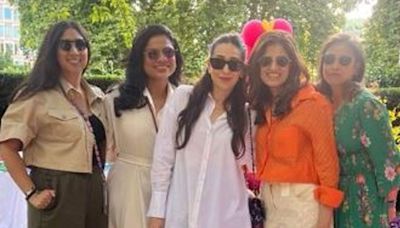 Actor Karisma Kapoor enjoys her outing with ’London Ladies’