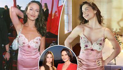Catherine Zeta-Jones’ daughter Carys slips into her mom’s 25-year-old dress for 21st birthday party