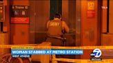 Woman hospitalized after being stabbed at Metro station in West Athens, authorities say