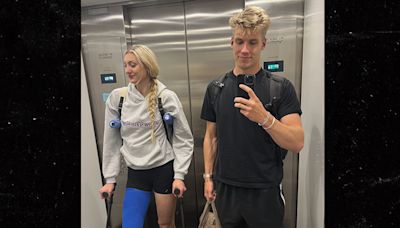 Cameron Brink All Smiles W/ Boyfriend After Tearing ACL