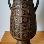 銅花瓶，東洋回流銅器，滿花全品，完美品相，原紙盒包裝，銅花瓶