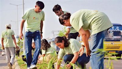 Sambhav Foundation holds Earth Hour plantation drive