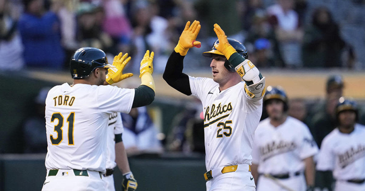 Brent Rooker's 2-run homer leads A's past Marlins for 5th straight W