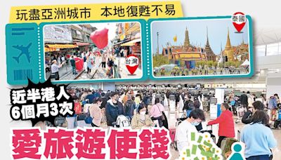 東方日報A1：近半港人6個月3次 愛旅遊使錢 肥水流別人田