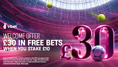 Premier League offer: Bet £10 and get £30 in free bets with VBet