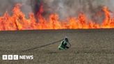 Hersden: Firefighters tackle large blaze in corn field