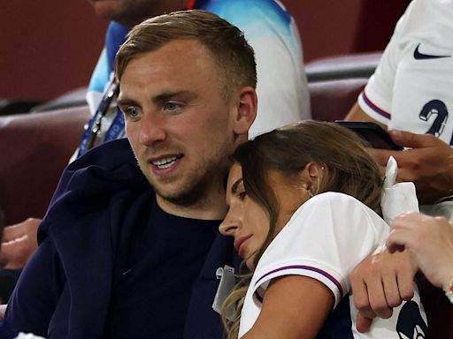 Dani Dyer consoles Jarrod Bowen at Euro 2024