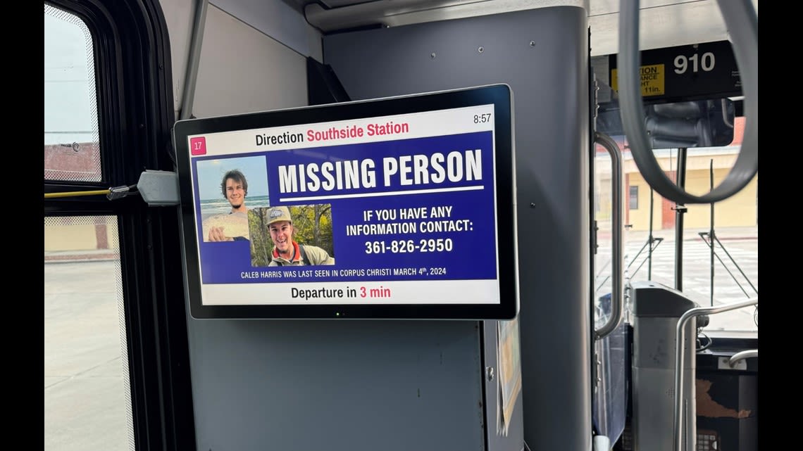 Caleb Harris 'missing person' displays posted in RTA buses