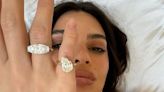 Emily Ratajkowski sports pair of huge ‘divorce rings’