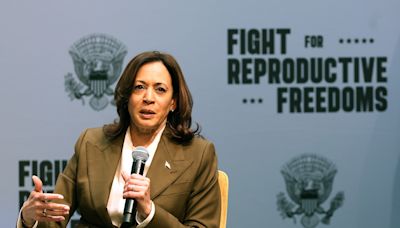 As Trump plans victory lap at RNC, Vice President Harris takes aim at right-wing Project 2025