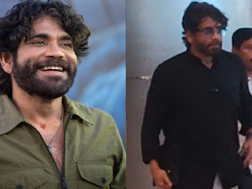 Nagarjuna Akkineni makes a jaw-dropping appearance at airport, looking handsome in his dapper outfit; see VIDEO