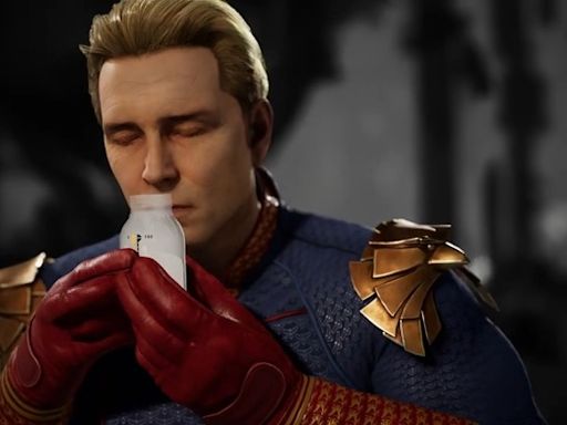 《真人快打1》DLC角色「護國超人」搶先預告，就連喝奶都完美還原