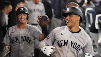 Soto, Torres hit HRs, Judge drives in 2 as the Yankees rout Blue Jays 16-5 to halt 4-game skid