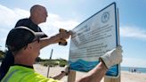 New signs at Covell Beach let people know about Vineyard Wind cables buried under sand