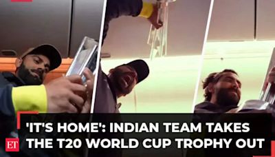 'It's home', BCCI tweets as Indian team gets the T20 World Cup trophy out