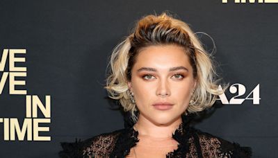 Florence Pugh Wore a Black Naked Dress Over Nothing But an Itty-Bitty Bra