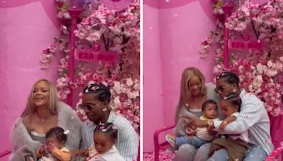 Rihanna posa com família completa no aniversário do filho - OFuxico