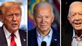 Donald Trump is running against Joe Biden. But he keeps bringing up another Democrat: Jimmy Carter