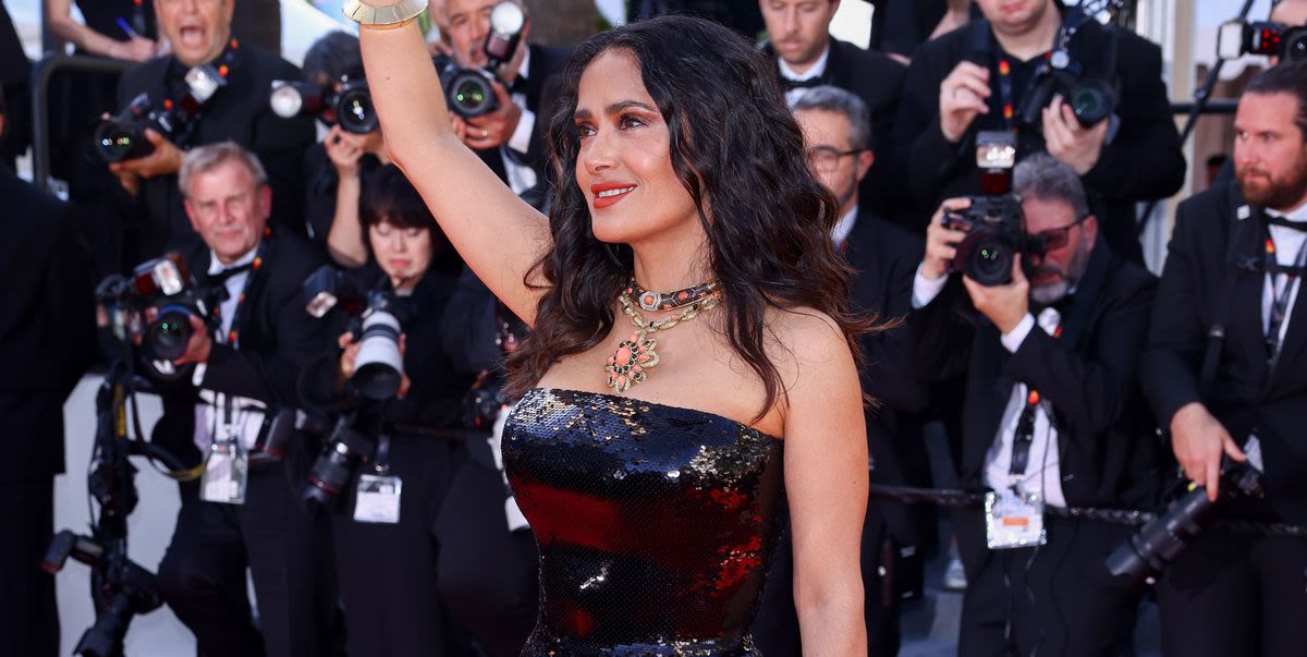 Salma Hayek Is a Sequined Fantasy in Cannes