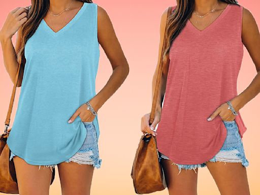 This flowy tank 'covers the right areas,' and it's just $12 for the 4th of July