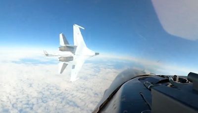 Insane Video Shows Reckless Russian Fighter Jet Rip Right Past an F-16