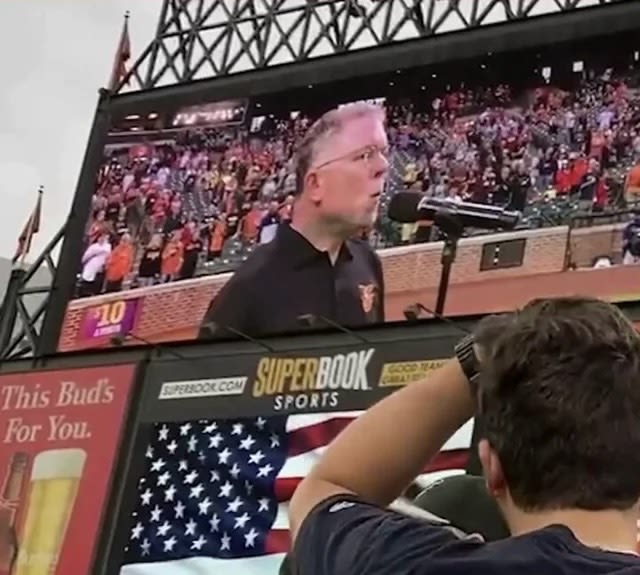 Guy Whistles Entire National Anthem At Orioles Game