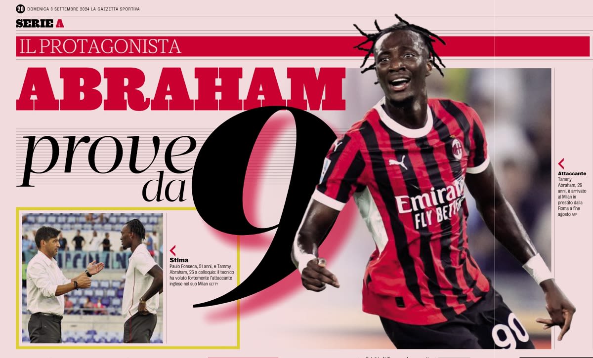 GdS: Abraham to start against Venezia as Fonseca rewards quick acclimatisation