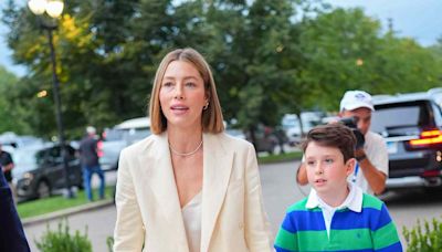 Jessica Biel and Her Son Silas Made a Rare Public Appearance Together at the US Open