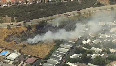 Crews knock out brush fire near homes in East County; evacuation order lifted