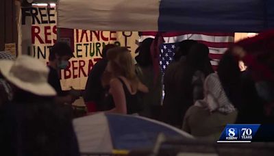 UC Santa Cruz students camp overnight to protest war in Gaza